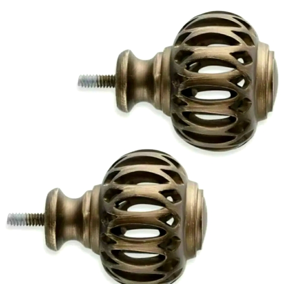 New! Cambria Rod End Finials - 2 Sets - Picture 1 of 3